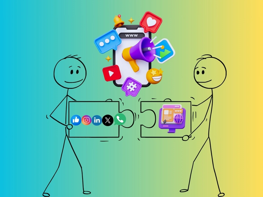 Link your site with Instagram, WhatsApp, and more