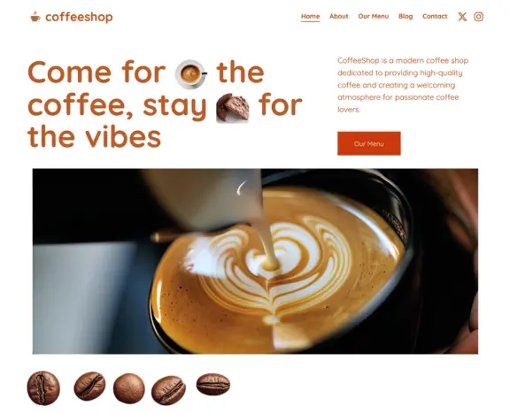 Coffee Shop Website
